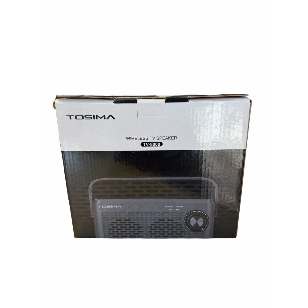 Tosima TV-8000 Wireless TV Speaker for Hard of Hearing Open Box Voice Clarify